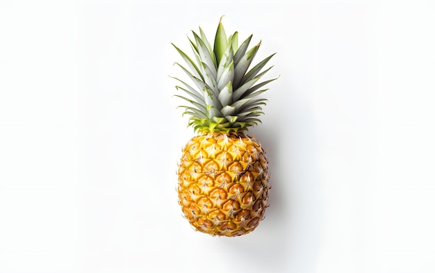 A pineapple on a white background with the word pineapple on it