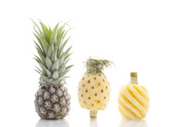 Pineapple on white background