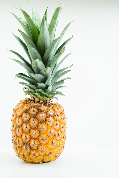 Pineapple on white