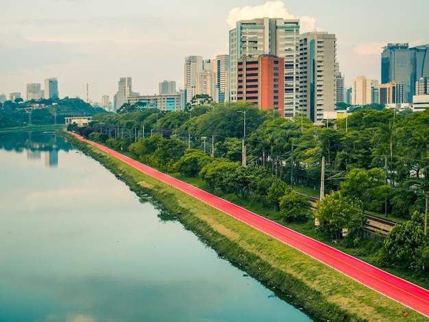 Pinheiros River and Bike Lanes