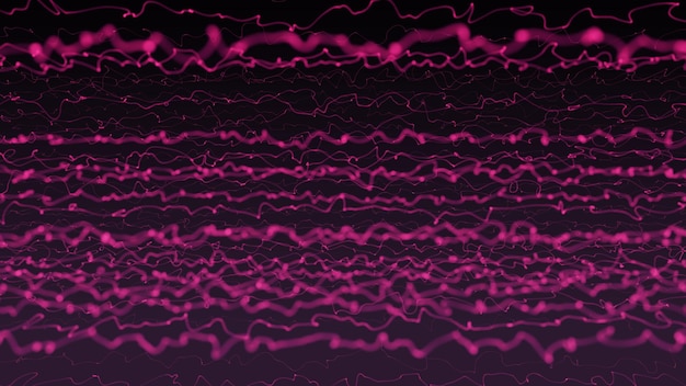 pink abstract background pink pulses banner