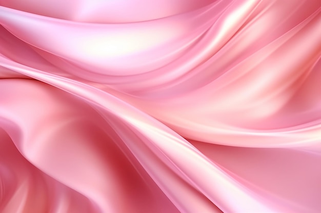 A pink abstract background with a white light AI generative