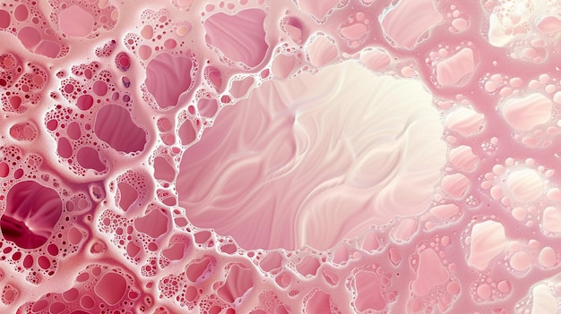 Pink Abstract Bubble Background Pattern