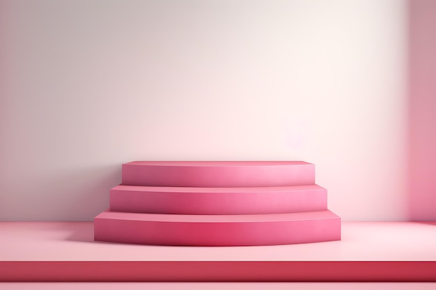 Photo pink aura podium