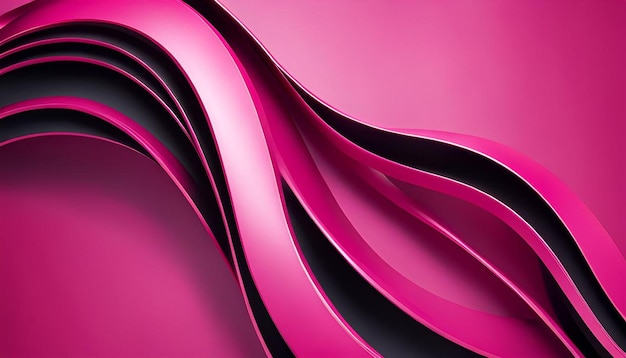 A pink background adorned with a curvaceous wavy shape