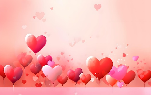 A pink background with hearts and the words love on it