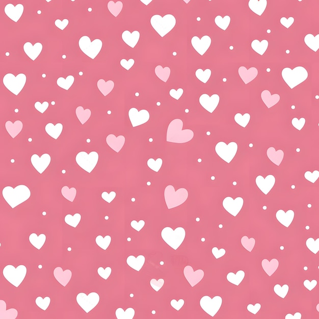 a pink background with many hearts and hearts