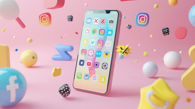 a pink background with a pink phone with the letter x on it