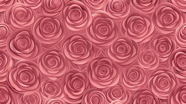 Photo a pink background with roses