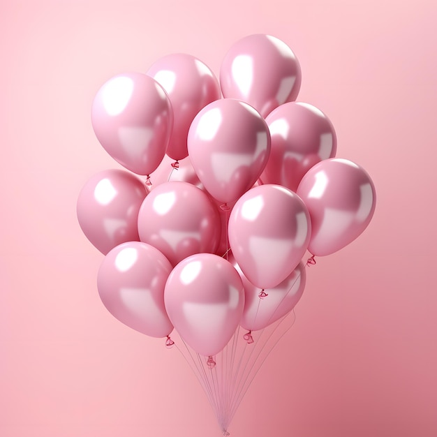 pink balloons