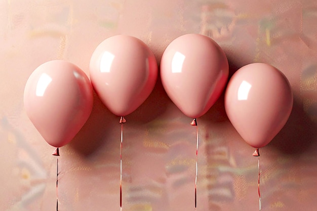 Pink Birthday Balloon