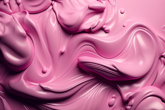 A pink and black background with a swirl of pink paint.