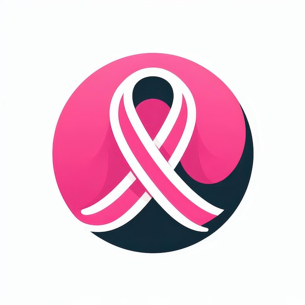 a pink and black sign that says a pink ribbon