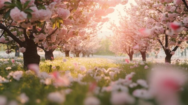 Pink Blossom Pathway