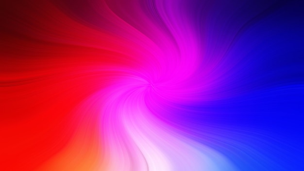 Pink and blue abstract background with a white swirl.