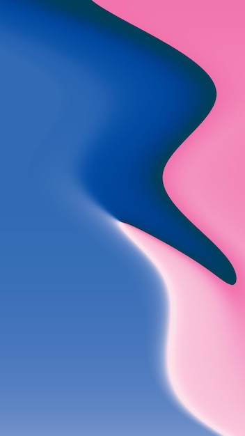 Photo a pink and blue background with a blue and pink line