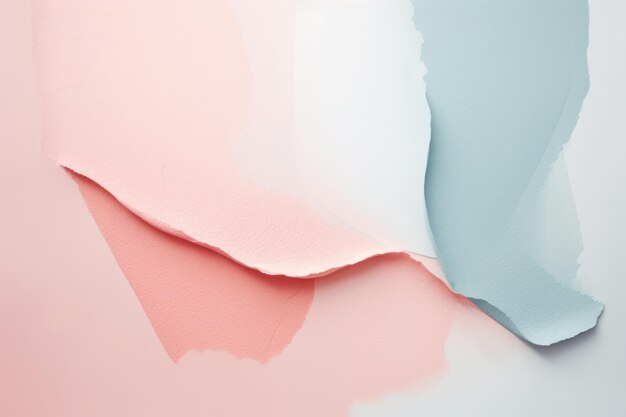 A pink and blue background with a piece of paper