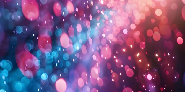 Pink and Blue Bokeh light shimmering blur spot lights Ai Generated