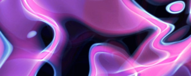 pink blue and lilac gradient wavy stripes background on dark blue background with blur