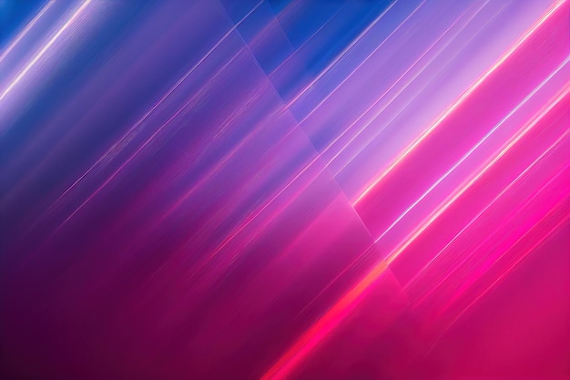 Pink and blue neon line background futuristic glowing laser rays movement with gradient and selectiv