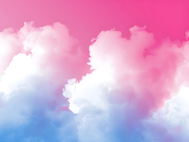 A pink and blue sky with clouds