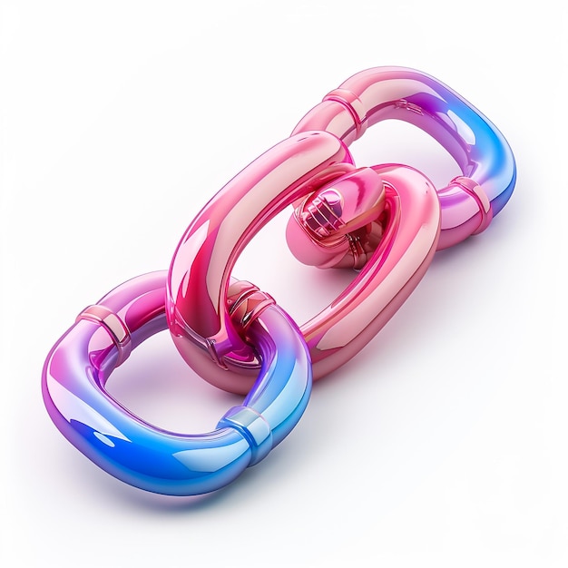 a pink and blue toy with a heart shaped handle