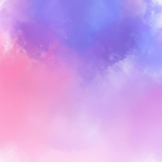 Pink and blue watercolor background with a pink and blue cloud.