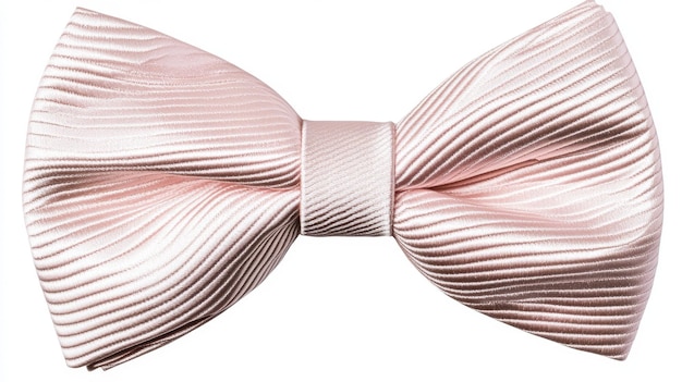 Photo pink bow tie cutout on transparent background