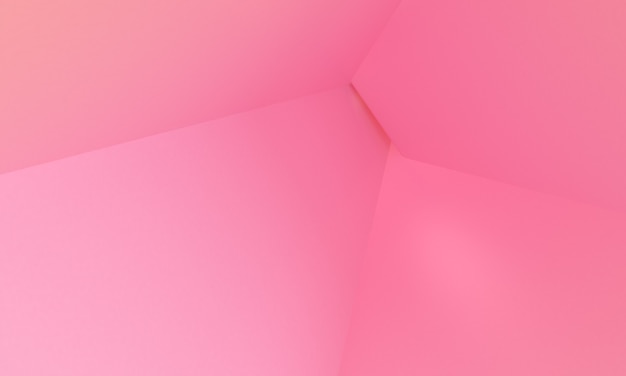 Pink Box 3d minimalist style design, 3d render abstract background.