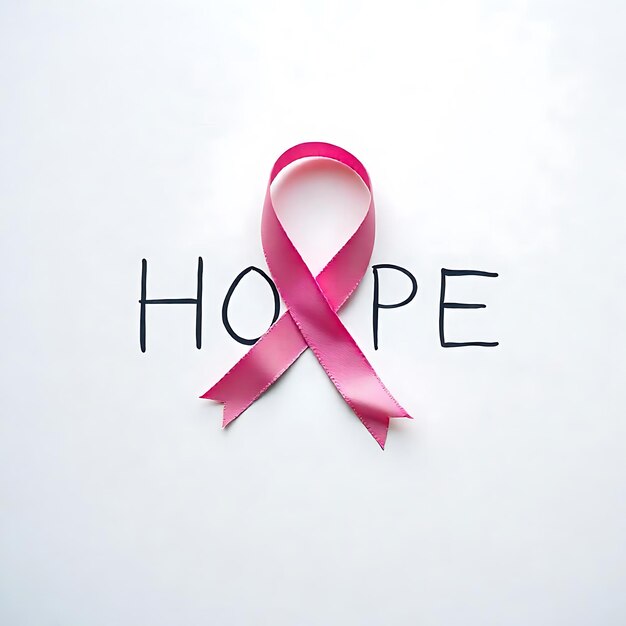 Pink Breast Cancer Awareness Ribbon