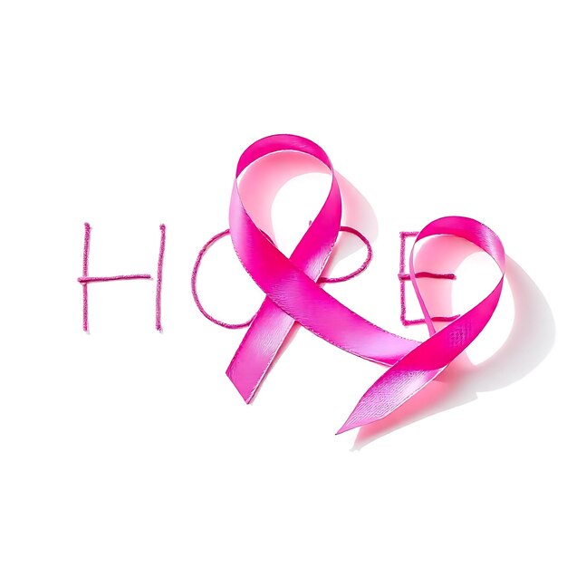 Photo pink breast cancer awareness ribbon