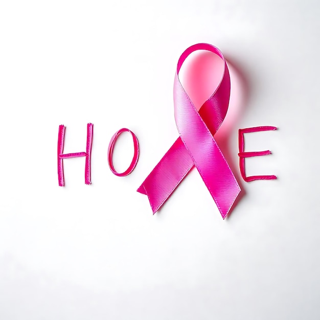 Pink Breast Cancer Awareness Ribbon