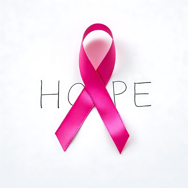 Pink Breast Cancer Awareness Ribbon