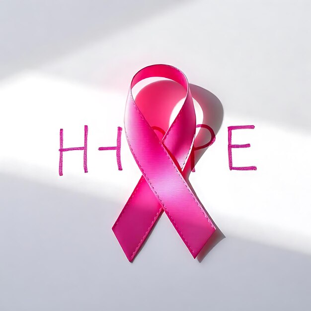 Pink Breast Cancer Awareness Ribbon