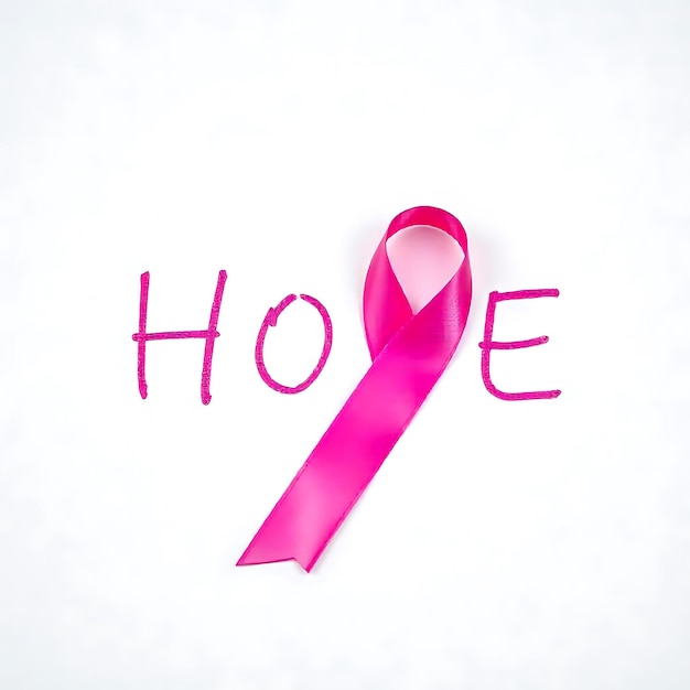 Pink Breast Cancer Awareness Ribbon