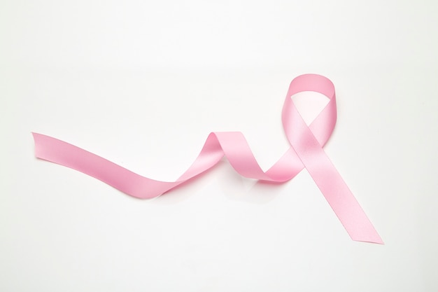 Pink breast cancer ribbon