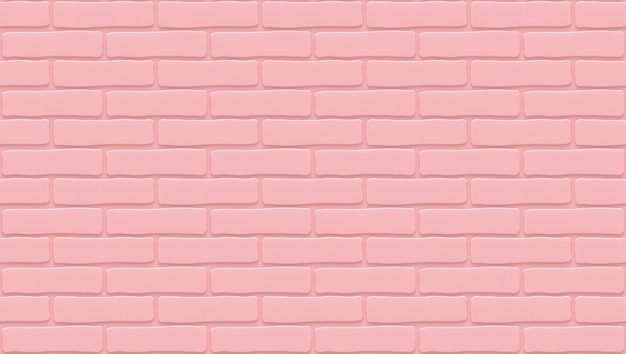 Pink brick wall texture. Empty background. Vintage stonewall. 