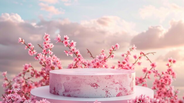 Pink Cake on White Plate