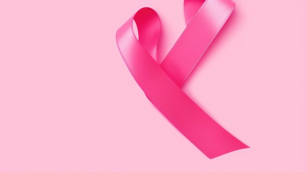 A pink cancer ribbon