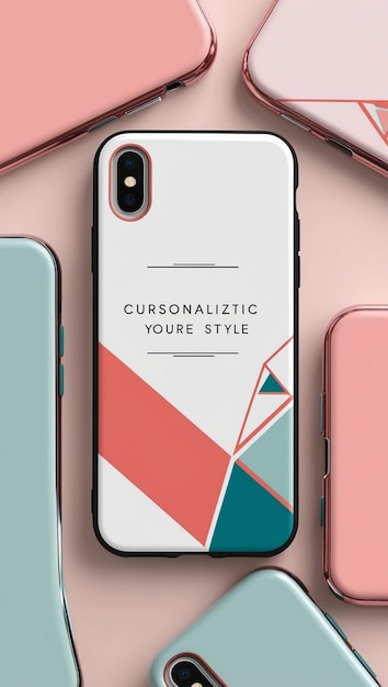 Photo a pink case with the words turqoise design on it