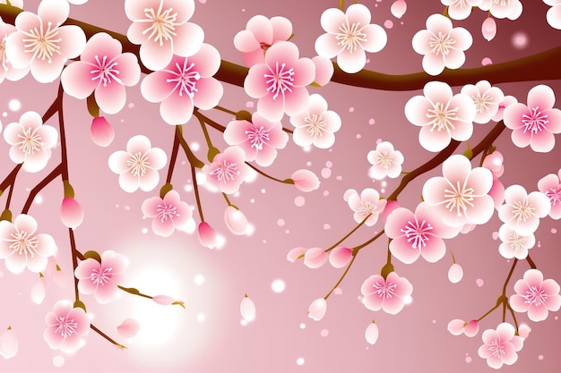 Pink cherry blossom wallpapers for iphone and android.