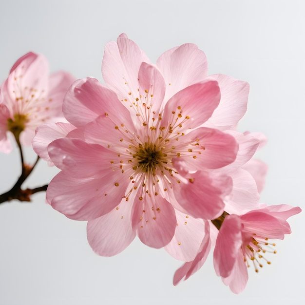 pink cherry blossom with delicate almost translucent petals