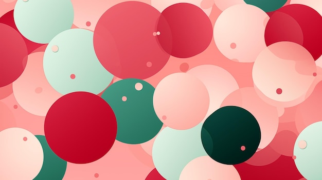 Pink Circles Balls Spheres Dots on Green Background Abstract Image Texture Pattern Wallpaper