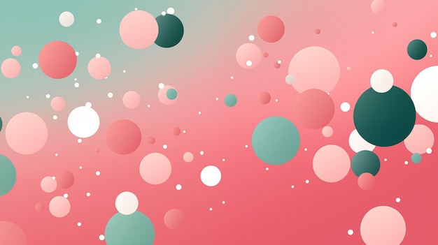 Pink Circles Balls Spheres Dots on Green Background Abstract Image Texture Pattern Wallpaper