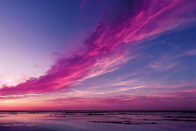 Pink clouds background