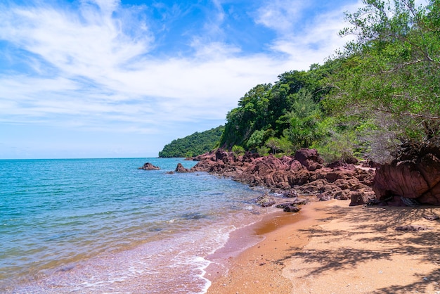 The Pink Coast or Lan Him Chomphu at Chanthaburi in Thailand