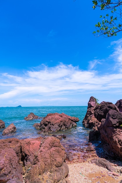 The Pink Coast or Lan Him Chomphu at Chanthaburi in Thailand