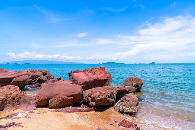 The Pink Coast or Lan Him Chomphu at Chanthaburi in Thailand