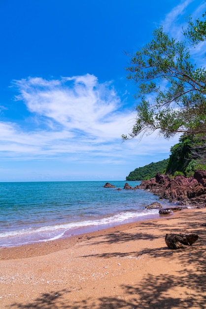 The Pink Coast or Lan Him Chomphu at Chanthaburi in Thailand