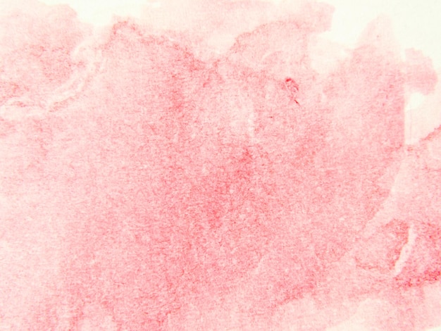 Pink color Watercolor abstract background painting on white paper copy space